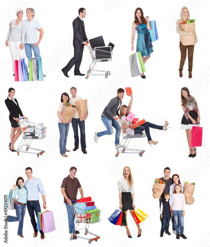 Photo: Shopping people Shopping people