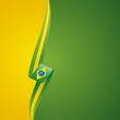 Brazilian left side yellow color brochure cover vector