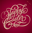 HAPPY EASTER hand lettering (vector)