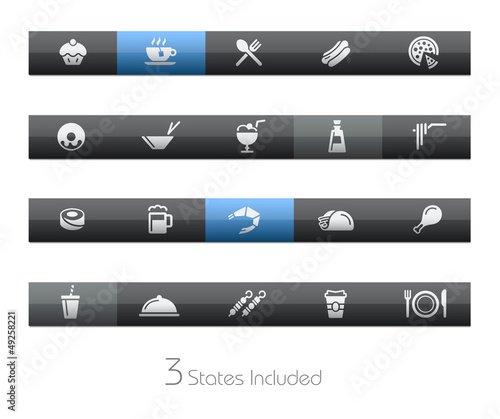 Vector: Food - Set 2 of 2 / It includes 3 states in different layers Food - Set 2 of 2 / It includes 3 states in different layers