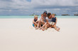 happy family on vacation