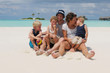 happy family on vacation