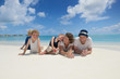 happy family on vacation