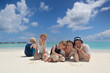 happy family on vacation