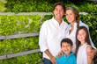 Healthy family buying groceries