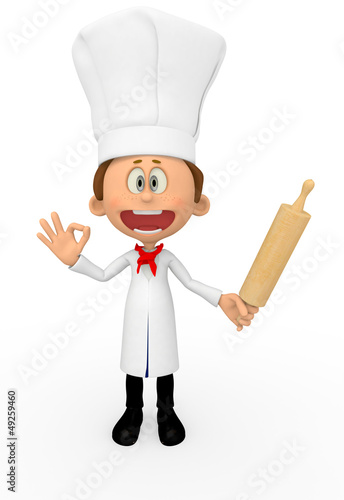 Illustration: 3D chef 3D chef