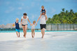 happy family on vacation