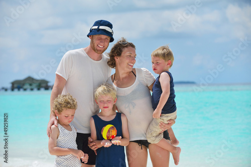 Photo: happy family on vacation happy family on vacation