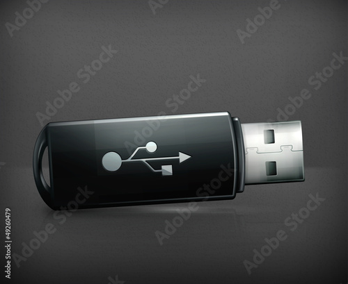 Vector: USB flash drive USB flash drive