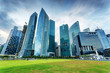 Photo: Skyscrapers in financial district of Singapore Skyscrapers in financial district of Singapore