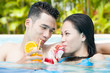Photo: Young people in swimming pool Young people in swimming pool