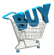 Illustration: Shopping Cart - Buy Word Shopping Cart - Buy Word