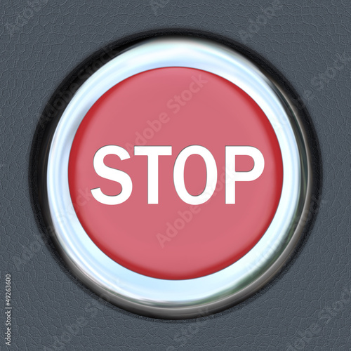 Illustration: Stop Word Red Car Push Button Starter Stop Word Red Car Push Button Starter