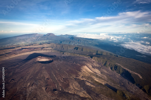 Photo: Vue aérienne de La Réunion Vue aérienne de La Réunion