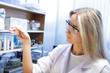 beauty scientist in chemical laboratory
