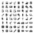 big electronic devices icons set