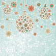 Stylized Christmas balls, on elegant. EPS 8