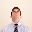 Photo: Looking upwards for answers Looking upwards for answers