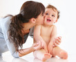 Big kiss for baby!
