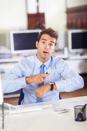 Photo: You had better be on time next time! You had better be on time next time!