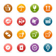 Colored Dots - Logistic and Shipping icons