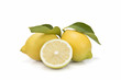 Foto: Limones frescos de primera calidad con hojas Limones frescos de primera calidad con hojas