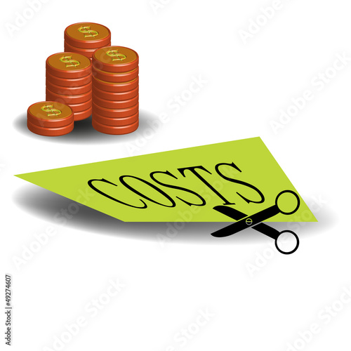 Vector: Cutting costs Cutting costs