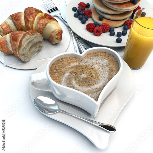 Photo: Romantic breakfast Romantic breakfast
