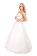 Beautiful bride in wedding dress