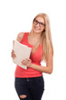 Photo: Student holding books Student holding books