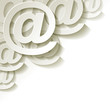 E-Mail Symbol Papier Hintergrund Ecke