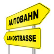 schild lr autobahn landstrasse I