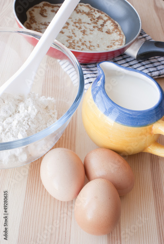Photo: Making pancakes Making pancakes