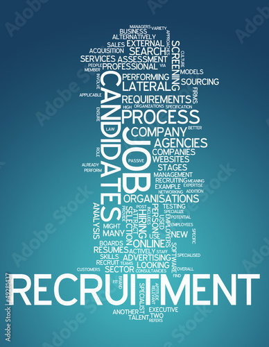 Illustration: Word Cloud "Recruitment" Word Cloud "Recruitment"