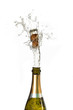 Champagne cork popping