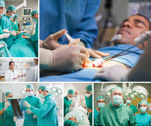 Photo: Montage of a sugery Montage of a sugery
