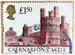 Photo: Caernarfon Castle Stamp Caernarfon Castle Stamp