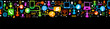 horizontally-seamless background Internet