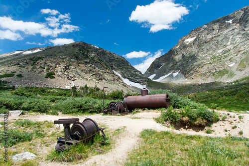 Photo: Old Mining Equipment in Colorado Old Mining Equipment in Colorado