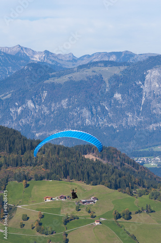 Photo: Paraglider in Austrian mountain Paraglider in Austrian mountain