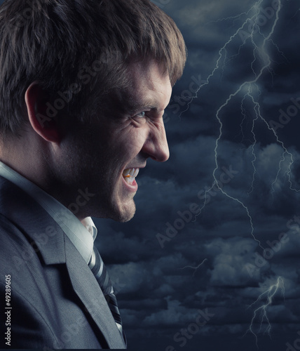Photo: Angry businessman Angry businessman