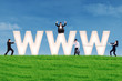 Internet marketing concept
