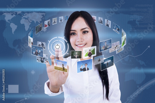 Photo: Beautiful woman click on digital photos Beautiful woman click on digital photos