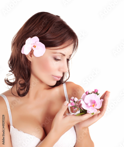 Photo: Cute female in spa Cute female in spa