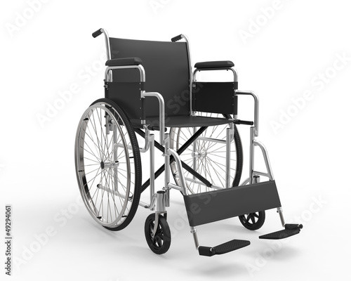 Photo: Wheelchair Isolated on White Background Wheelchair Isolated on White Background