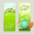 Set of Easter Cards with Eggs