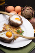 Easter Eggs In Artichokes