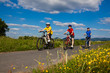 Active family biking