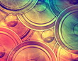 Vintage music colorful background