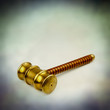 isolated brass hammer